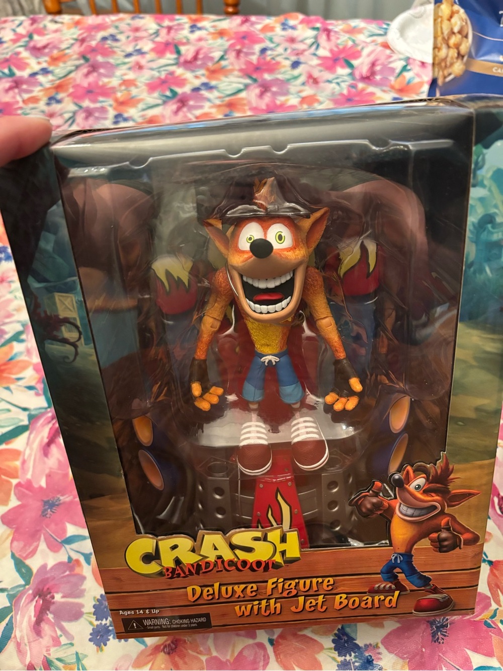 Crash Bandicoot Deluxe Action Figure in Orange with Jet Board
